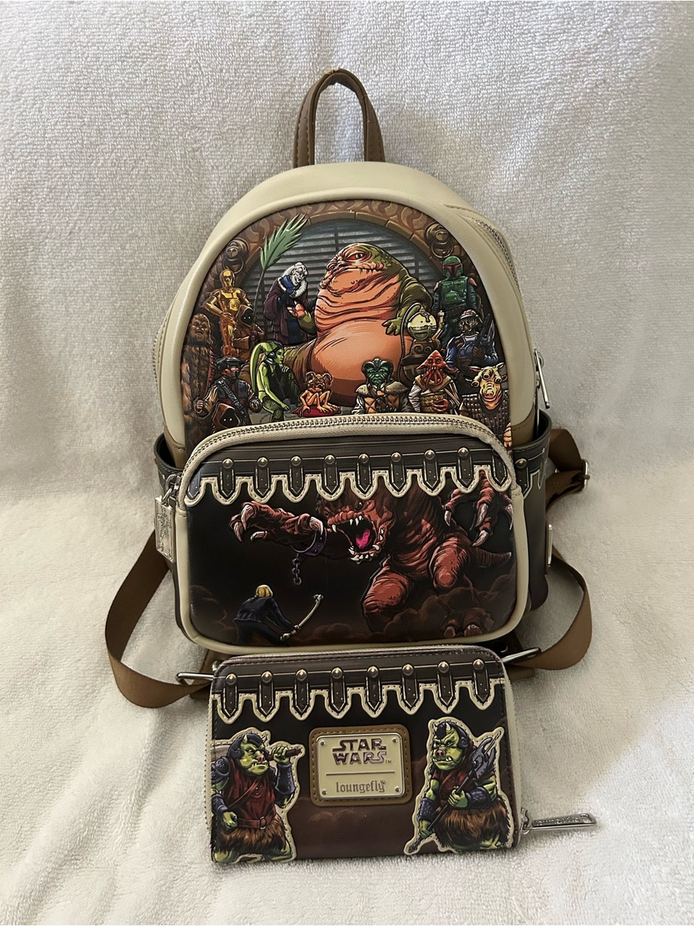 Star Wars Return of the Jedi 40th Anniversary Jabba’s Palace Loungefly set.